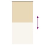 vidaXL Store enrouleur occultant largeur du tissu 70 7 cm polyester