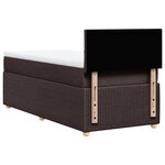 vidaXL Sommier à lattes de lit avec matelas Marron foncé 80x200 cm