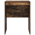 vidaXL Bureau d'écriture Chêne fumé Bois d'ingénierie 60 x 50 x 76 cm