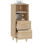 vidaXL Buffet Chêne sonoma 34 5x34x90 cm Bois d'ingénierie