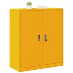 vidaXL Armoire de rangement Jaune moutarde 90 x 40 x 105 cm Acier