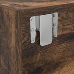 Meuble TV vidaXL Chêne Fumé 100x31x25 5 cm Bois d'ingénierie
