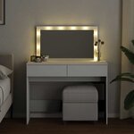 vidaXL Coiffeuse avec LED blanc 100x40x120 cm