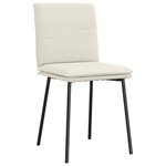 vidaXL Chaises à manger lot de 6 crème velours