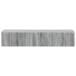 vidaXL Table d'appoint murale Sonoma gris 87 5 x 34 5 x 17 cm