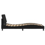 vidaXL Cadre de lit sans matelas noir 100x200 cm velours
