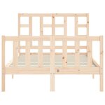 vidaXL Cadre de lit sans matelas bois de pin massif