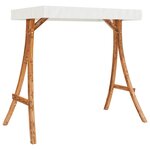 vidaXL Chaise balançoire avec coussin et auvent bois massif d'épicéa