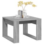 vidaXL Table d'appoint Sonoma gris 50x50x35 cm Bois d'ingénierie