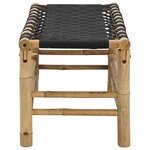 vidaXL Banc de jardin 80 x 38 x 40 cm Bambou Naturel Rectangulaire