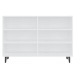 vidaXL Buffet blanc 103 5x35x70 cm bois d'ingénierie