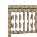 vidaXL Chaises longues lot de 2 avec table beige résine tressée