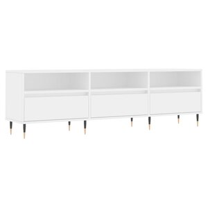 vidaXL Meuble TV blanc 150x30x44 5 cm bois d'ingénierie