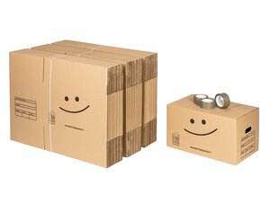 Pack 60 cartons standard avec poignées + 3 adhésifs offerts