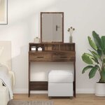 vidaXL Coiffeuse Chêne brun 79 x 41 x 140 cm Bois d'ingénierie