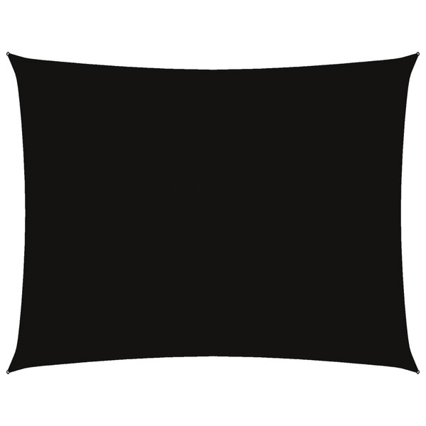 vidaXL Voile de parasol tissu oxford rectangulaire 3 5x4 5 m noir
