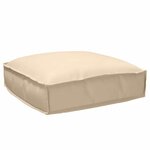 vidaXL Set de coussins de palette 2 Pièces Beige Tissu Oxford