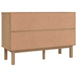 vidaXL Armoire à tiroirs avec tiroir OTTA Noir 111 x 43 x 73 5 cm