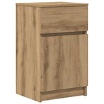 vidaXL Tables de chevet 2 Pièces chêne artisanal 39x35x65 cm