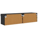 vidaXL Meubles TV 2 Pièces Chêne noir 60 x 30 x 30 cm Bois d'ingénierie