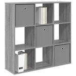 vidaXL Buffet avec tiroir Gris Sonoma 102 x 31 x 99 5 cm