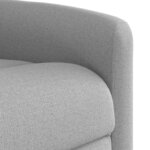 vidaXL Fauteuil inclinable gris nuage tissu