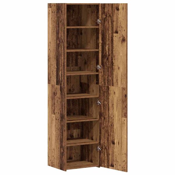 vidaXL Meuble Haut Bois Ancien 45x42.5x185 cm Bois d'ingénierie