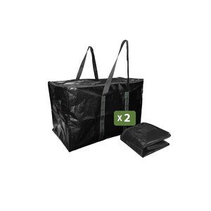 Pack and Move - Lot 2 grands sacs déménagement  rangement et transport ultra résistant - Réutilisable - Poignées solides