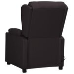 vidaXL Fauteuil électrique de massage Noir Similicuir