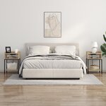 vidaXL Cabinet de chevet avec étagère avec stockage Chêne sonoma 40 x 40 x 61 cm