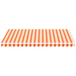 vidaXL Tissu de remplacement pour auvent Jaune et orange 3 5x2 5 m