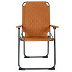 Bo-Camp Chaise de camping pliable Jefferson Argile