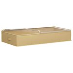 vidaXL Boîte de rangement avec fenêtre transparente 2 pc Tissu intissé