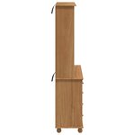 vidaXL Hutch ASKIM marron miel 91 x 40 x 184 cm Bois de pin massif
