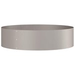 vidaXL Anneau de jardinière Marron 80 x 80 x 20 cm Acier patiné