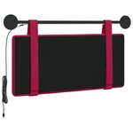vidaXL Tête de lit suspendue Avec lumière LED Bordeaux Velours