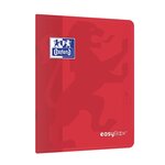 Cahier Easybook agrafé 17x22cm 96 pages grands carreaux 90g rouge x 10 OXFORD
