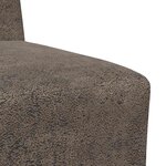 vidaXL Fauteuil 2 Pièces Gris foncé 55 x 74 x 82 cm Cuir suédé faux