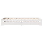 vidaXL Cadre de lit avec tiroirs sans matelas blanc 90x200 cm