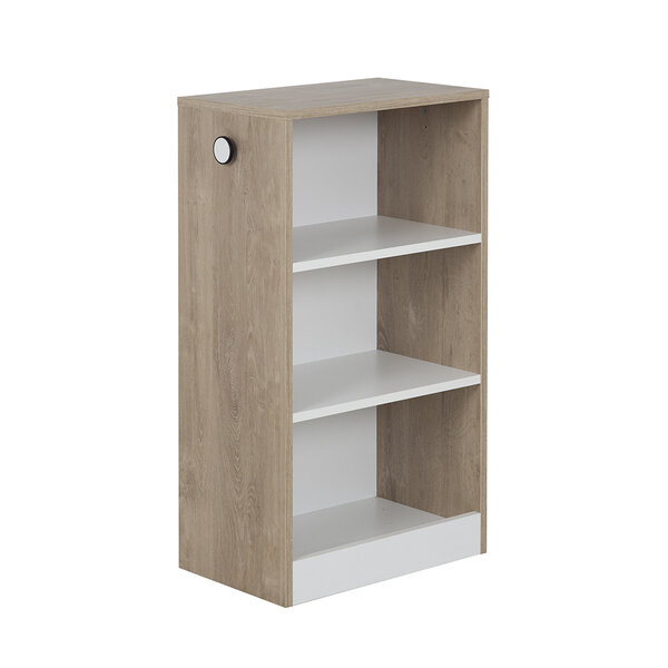 Petite bibliotheque mobile Marcel Chene blond