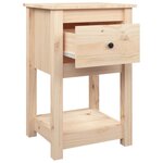 vidaXL Tables de chevet 2 Pièces 40x35x61 5 cm Bois de pin massif