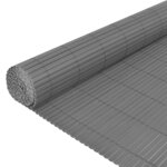 Vidaxl clôture de jardin double face pvc 150 x 300 cm gris