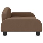 vidaXL Canapé pour enfants marron 70x45x30 cm tissu
