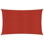 vidaXL Voile d'ombrage 160 g/m² Rouge 4x6 m PEHD