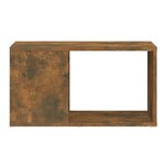 vidaXL Meuble TV Chêne fumé 60x24x32 cm Bois d'ingénierie