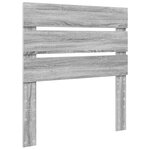 vidaXL Tête de lit Gris Sonoma 90 cm Bois d'ingénierie