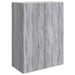 vidaXL Armoire Murale Sonoma gris 66 x 34 5 x 90 cm Bois d'ingénierie