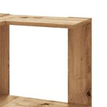 vidaXL Bibliothèque d'angle 5 niveaux chêne artisanal bois ingénierie