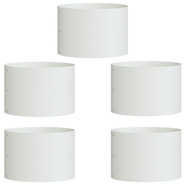 vidaXL Plantes en Céramique Blanche Blanche Céramique 30 cm de diamètre