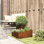 vidaXL Cache-pot de jardin Marron 60 x 60 x 50 cm